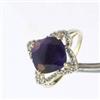 Image 1 : 4.74 ctw Genuine Sapphire & Diamond Ring