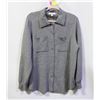 Image 1 : COMO VINTAGE LADIES M GREY BUTTON UP LOUNGE L/S
