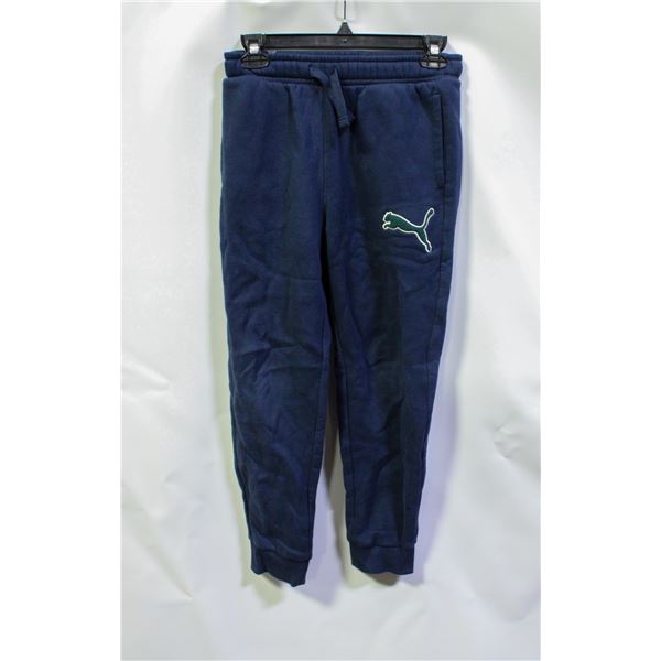 NEW PUMA BOYS JOGGERS BLUE LARGE