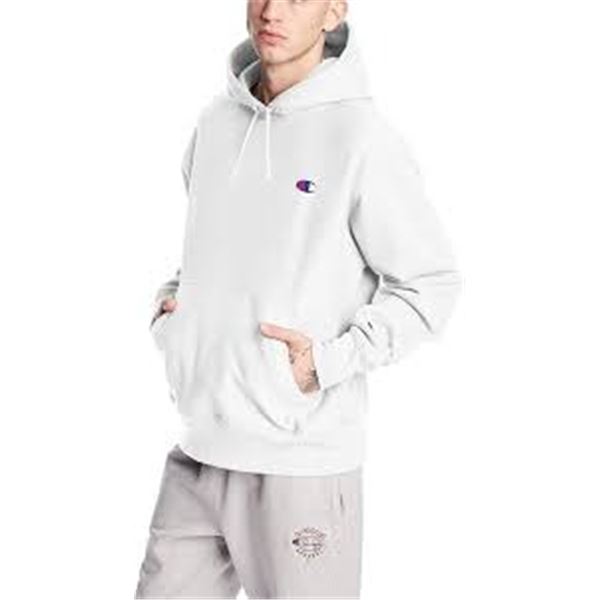 NEW CHAMPION WHITE XL WHITE HOODIE