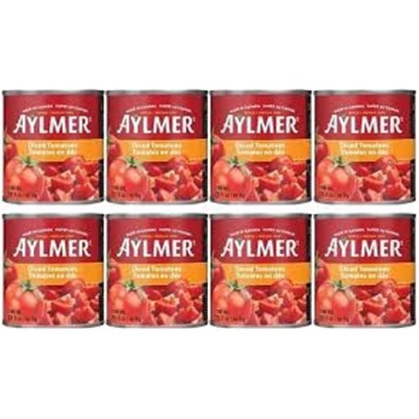 FLAT OF 8 X 796ML AYLMER DICED TOMATOES
