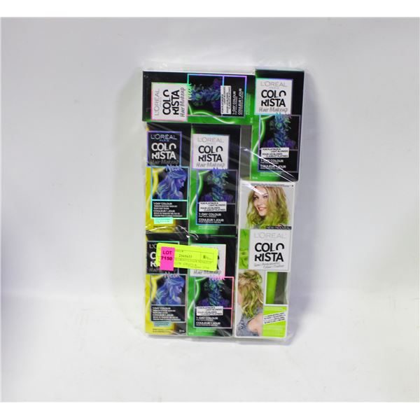 LOREAL COLORISTA HAIR MAKEUP NEON ,YELLOW ,GREEN &