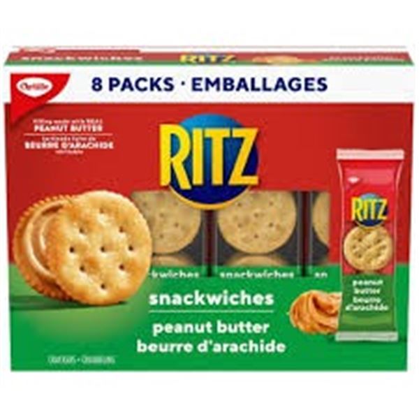 2 X 312G RITZ SNACKWICHES PEANUT BUTTER