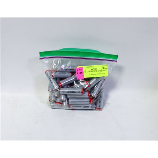 BAG OF AA KIRKLAND BATTERIES