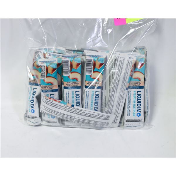 BAG OF LIQUID IV ELECTROLYTE DRINK MIX WHITE PEACH