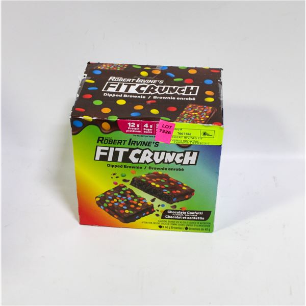 17 X 40G ROBERT IRVINES FIT CRUNCH DIPPED BROWINIE