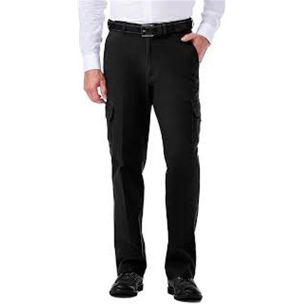 NEW HAGGAR PANTS 36 X 30 BLACK