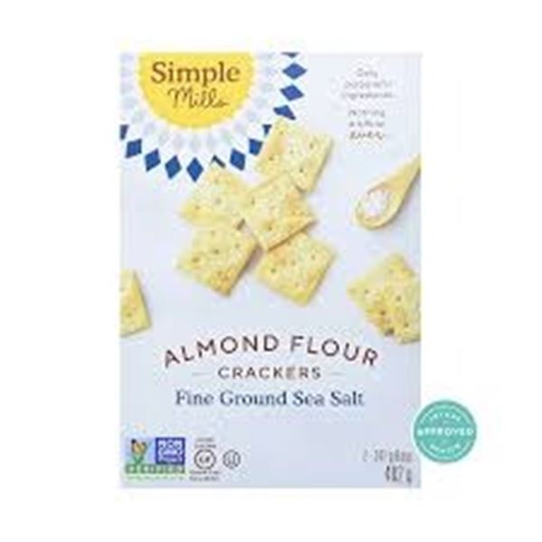 482G SIMPLE MILLS ALMOND FLOUR CRACKERS SEA SALT