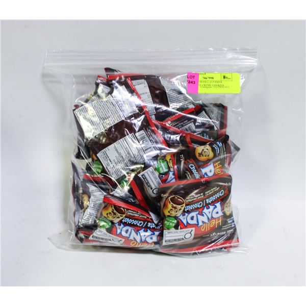 BAG OF MEIJI HELLO PANDA CHOCOLATE CREME COOKIES