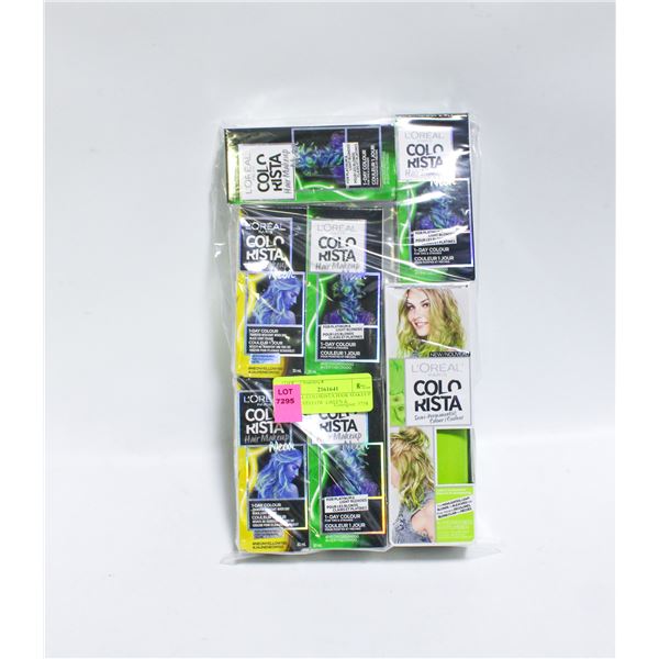 LOREAL COLORISTA HAIR MAKEUP NEON ,YELLOW ,GREEN &