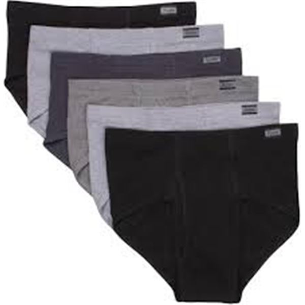 NEW W BAG HANES 6PK XL TAGLESS BREIFS