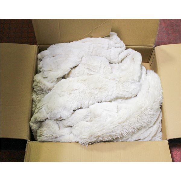 REPACKED FAUX FUR BLANKET 60 X 70"