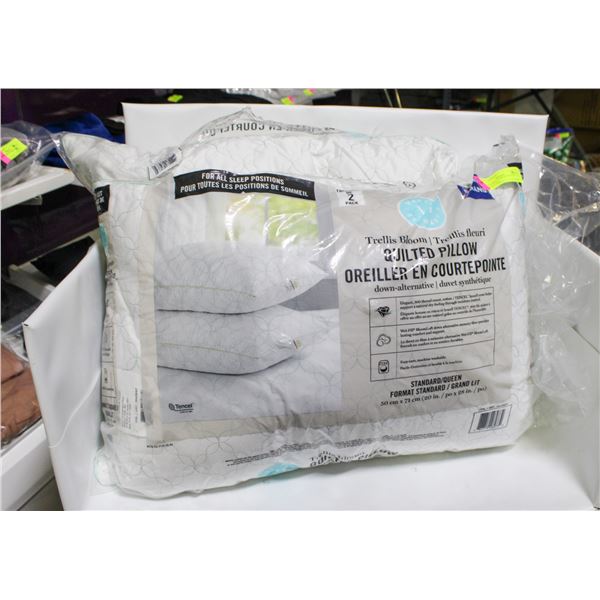 2PK MARTHA STEWART QUEEN SIZED PILLOWS