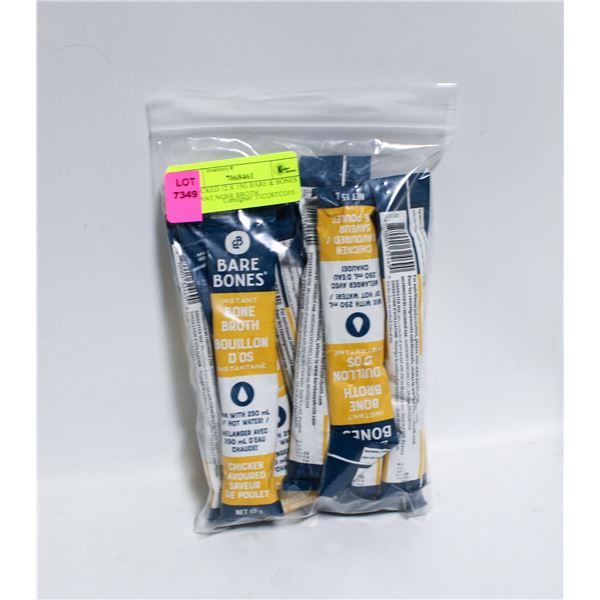 REPACKED 12 X 15G BARE & BONES INSTANT NONE BROTH