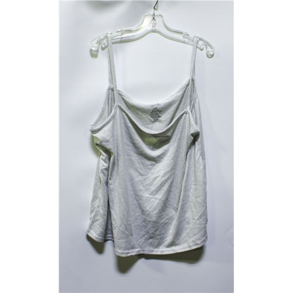NEW LARGE LEMON WOMENS WHITE TANK TOP