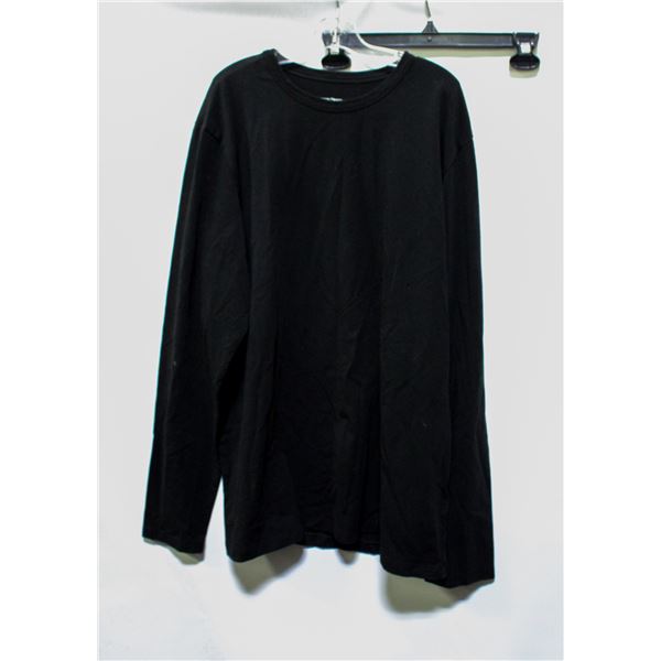 ROUGH DRESS LONG SLEEVE TEE BLACK LARGE