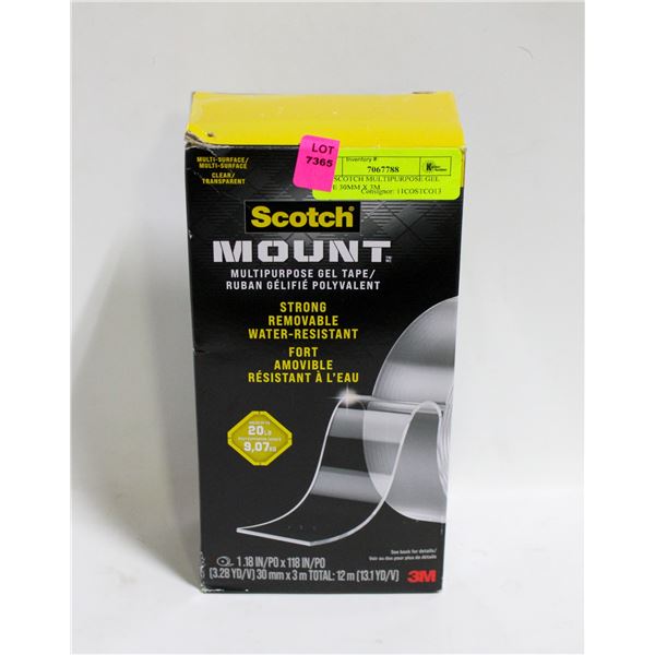 3PK SCOTCH MULTIPURPOSE GEL TAPE 30MM X 3M