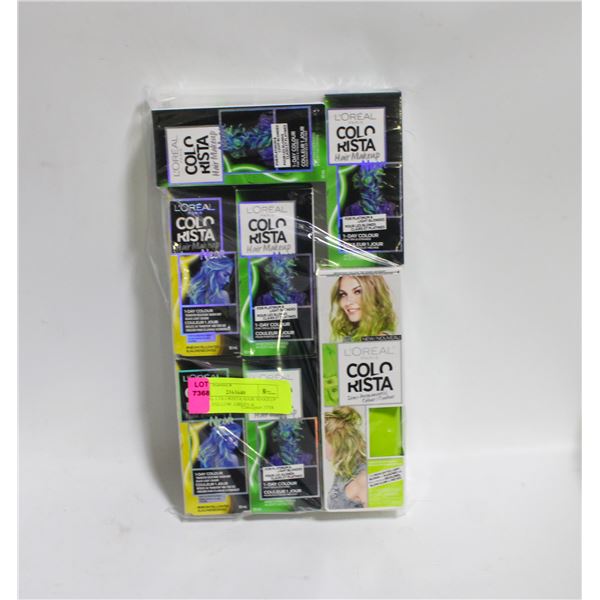 LOREAL COLORISTA HAIR MAKEUP NEON ,YELLOW ,GREEN &