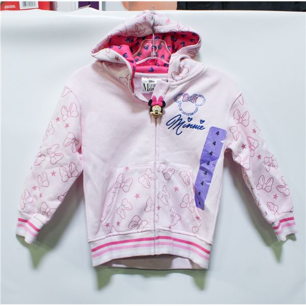 NEW DISNEY MINNIE MOUSE HOODIE SIZE 4