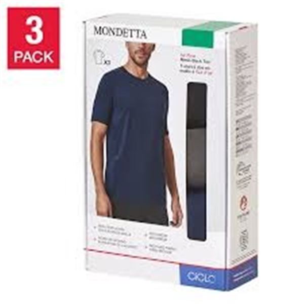 NEW 3PK MONDETTA MESH T-SHIRT XL