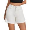 Image 1 : NEW AMAZON ESSENTIALS SIZE 16 WHITE JEAN SHORTS