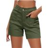 Image 1 : NEW AMAZON ESSENTIALS SIZE 40 GREEN JEAN SHORTS