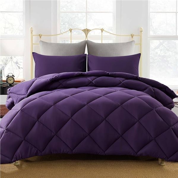 NEW DECROOM LIGHTWEIGHT QUEEN COMFORTER SET