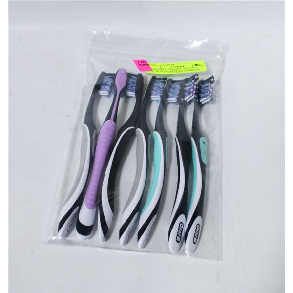 REPACKED 7PK ORAL-B CORSS ACTION MEDIUM TOOTHBRUSH