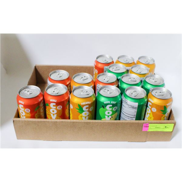 16 X 355ML COVE SODA VARIETY PACK
