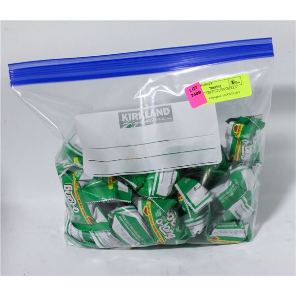 BAG OF 31 FRUIT O-LONG ROLLS