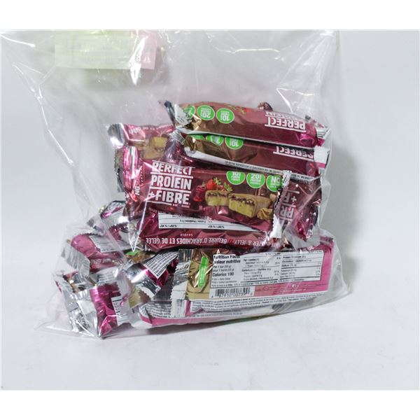 BAG OF NO SUGAR COMPANY PERFECT PROTEIN FIBRE BARS