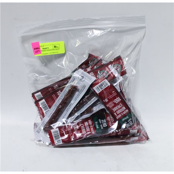 21 X 330G GRIMMS GRASS-FED BEEF STICKS