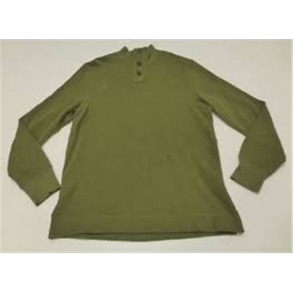 NEW GAP LONG SLEEVE HENLEY MEDIUM GREEN SHIRT