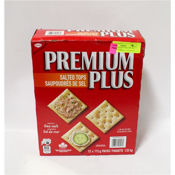12 X 112G PREMIUM PLUS SALTED TOPS CRACKERS
