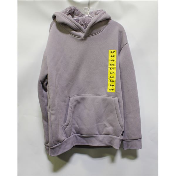 NEW RT SHERPA HOODIE SMALL PURPLE