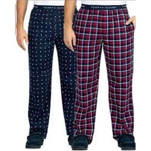 NEW 2PK TOMMY HILFIGER FLANNEL PANTS LARGE