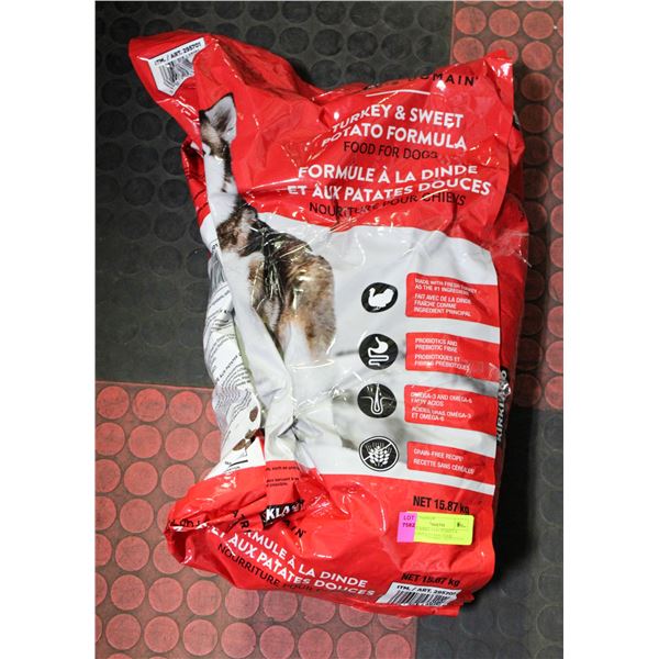 15.87KG KIRKLAND TURKEY & SWEET POTATO DOG FOOD