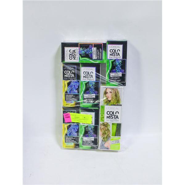 LOREAL COLORISTA HAIR MAKEUP NEON ,YELLOW ,GREEN &
