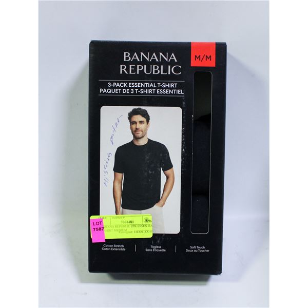 BANANA REPUBLIC 2PK ESSENTIAL T-SHIRT MEDIUM