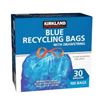 Image 1 : NEW W BOX 100 BAGS KIRKLAND BLUE RECYCLING BAGS