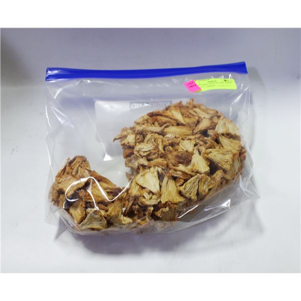 BAG OF KIRKLAND ORGANIC DRIED PINEAPPLE TIDBITS