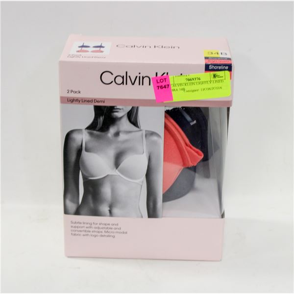 2PK CALVIN KLEIN LIGHTLY LINED EMI BRA 34B