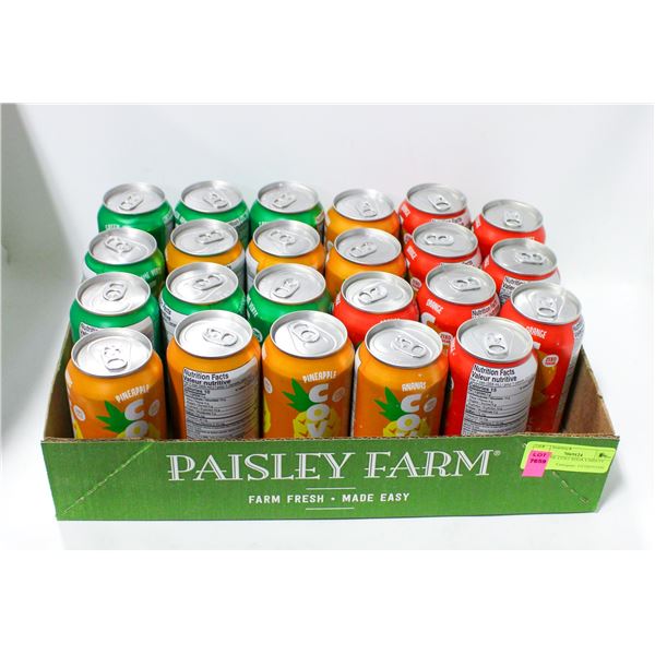23 X 355ML COVE SODA VARIETY PACK