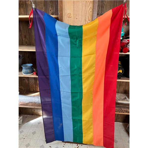 2 Flags of the Peruvian City of Cusco One 60" One 36" approx