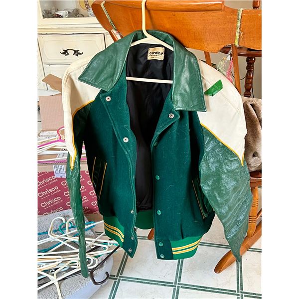 Cardinal Leather and Felt Jacket Medium