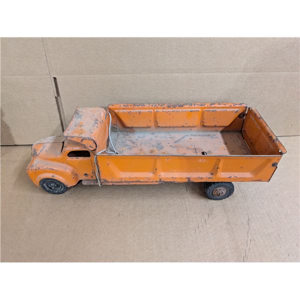 Vintage Orange Toy Dump Truck (Lincoln Toys, Made in Canada)