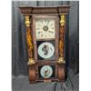 Image 1 : Vintage Seth Thomas Wood Wall Clock 32"x16"x4.5" (not Working)