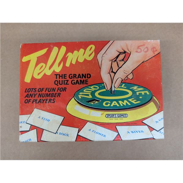 Vintage "Tell Me" Quiz w/ Original Box