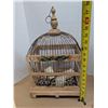 Image 2 : Vintage Wooden Bird Cage 15"x7"x10.5"