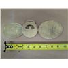 Image 3 : (3) Brass Vintage Commemorative Buckle like medallions (Look At Images for dates)